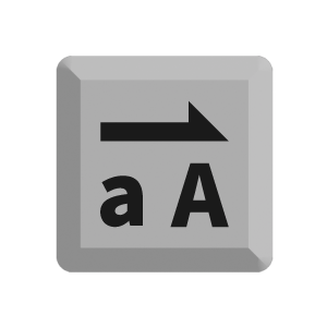 小文字を大文字に変換